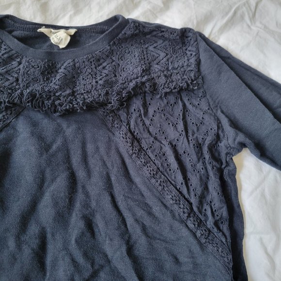 Dark Navy long sleeved sweatshirt - Picture 2 of 4